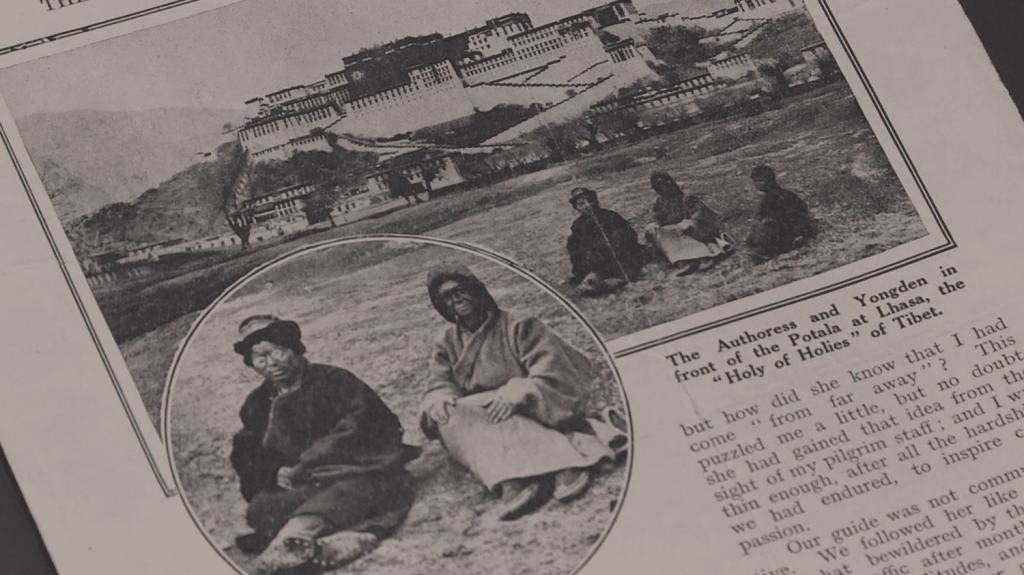 À Digne, deux expositions célèbrent le centenaire de l’entrée d’Alexandra David-Néel dans la cité interdite de Lhassa
          Le 24 février 1924, déguisée en mendiante, l’exploratrice Alexandra David-Néel devenait la première Occidentale à parvenir à entrer et à séjourner pendant plusieurs semaines à Lhassa, la capitale du Tibet, alors interdite aux étrangers. Un centenaire célébré par une double exposition dans sa maison de Digne-les-Bains.
