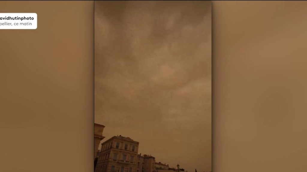 Nuage de sable venu du Sahara : faut-il le redouter ?
          Des forts vents ont touché le sud-est de la France, samedi 30 mars. Un nuage de sable, originaire du Sahara, a donné une couleur orangée au ciel dans plusieurs régions.