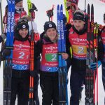 Biathlon : les Bleus s'imposent sur le relais mixte d'Oslo
          L'équipe de France, menée par le quatuor Julia Simon, Sophie Chauveau, Fabien Claude et Quentin Fillon Maillet, a remporté, dimanche, le relais mixte de l'étape de Coupe du monde d'Oslo.