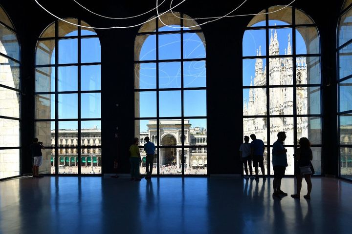 Le musée du Novecento, ouvert en 2010, dédié à l'art du XXe siècle, conçu par les architectes italiens Italo Rota et Fabio Fornasari. (MATTES RENE / HEMIS.FR / AFP)
